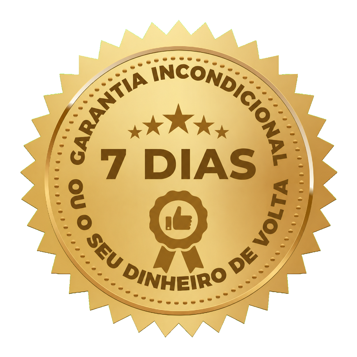 Selo de garantia de 7 dias