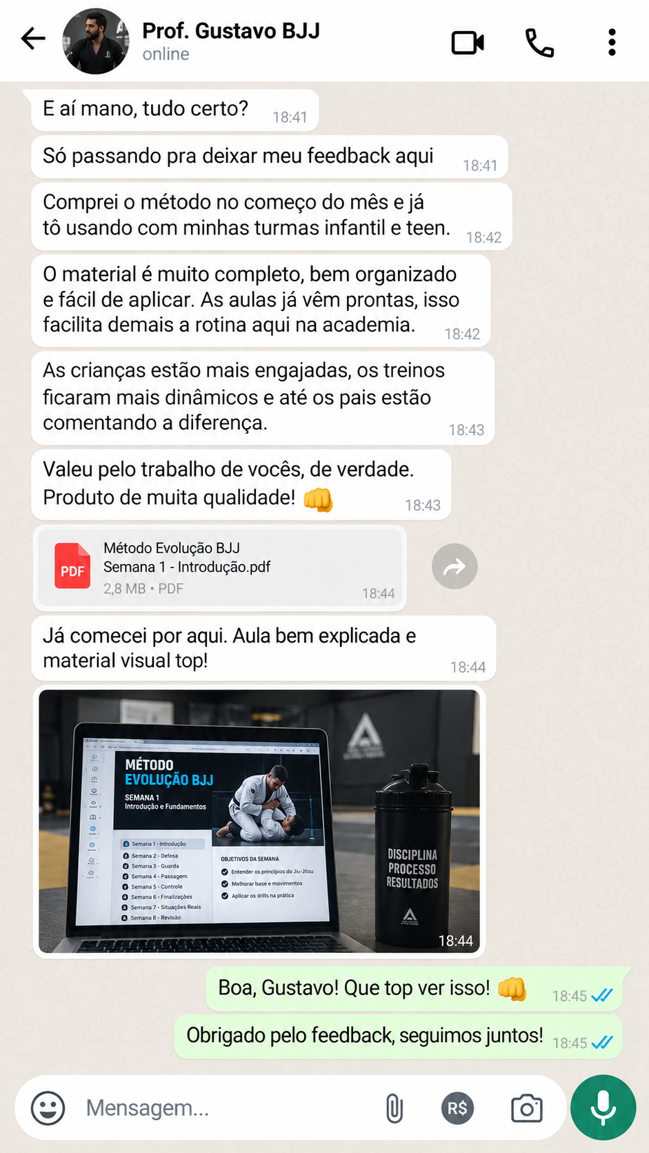Depoimento do Professor Gustavo BJJ sobre o Método Evolução BJJ